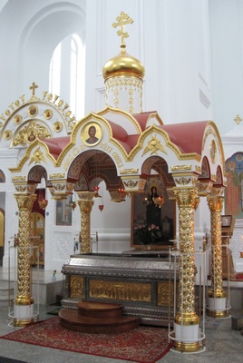 Сень над ракой с мощами. прп. Евфросинии Фото 2009 г. 16-Сень над ракой с мощ. прп. Евфр. Фото 2009 г.